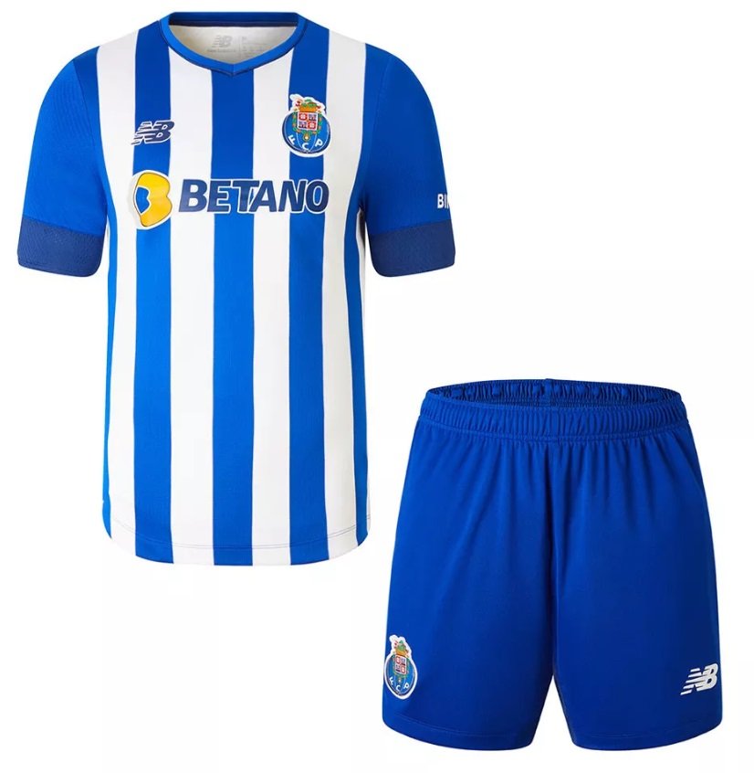 Kit infantil I FC Porto 2022 2023 New Balance oficial 